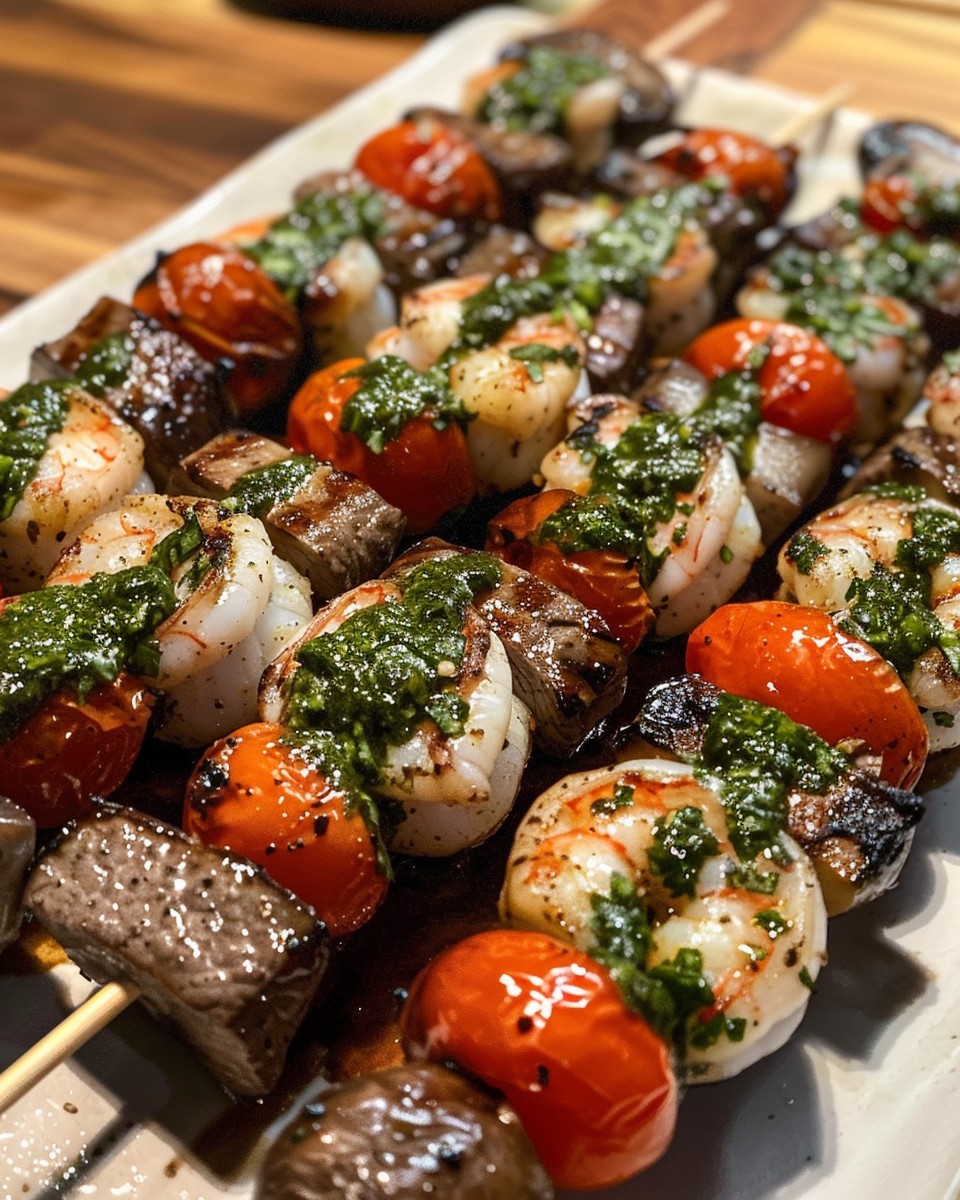 Skewers Surf & Turf Meets Chimichurri