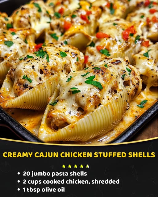 Creamy Cajun Chicken Shells for Perfect Dinners – Cooking with Casey
