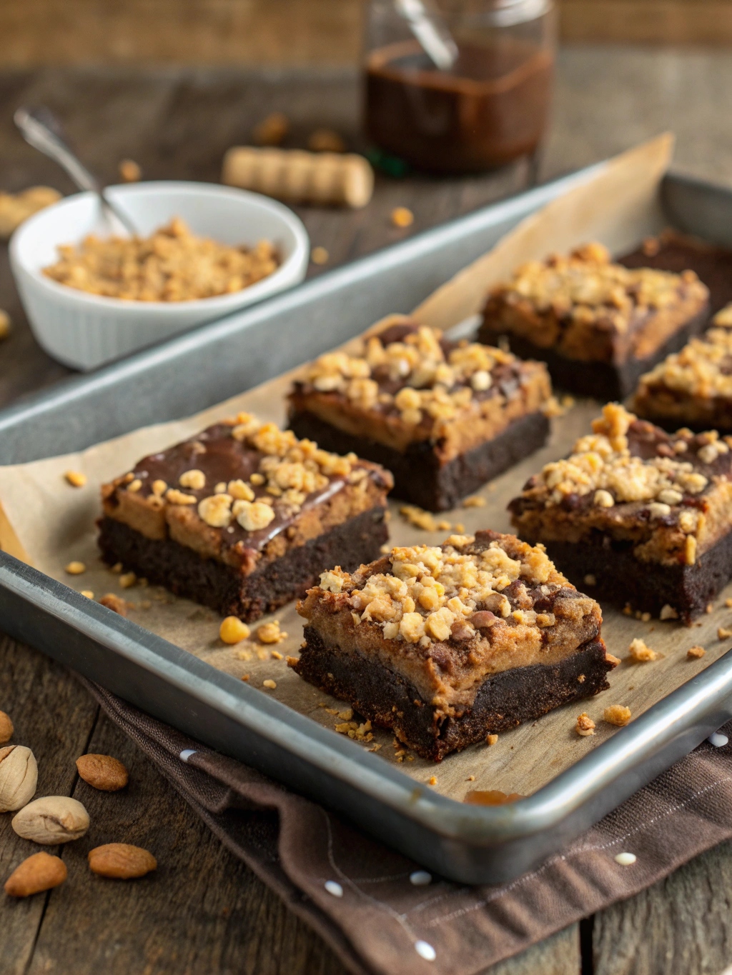 The BEST Peanut Butter Brownies