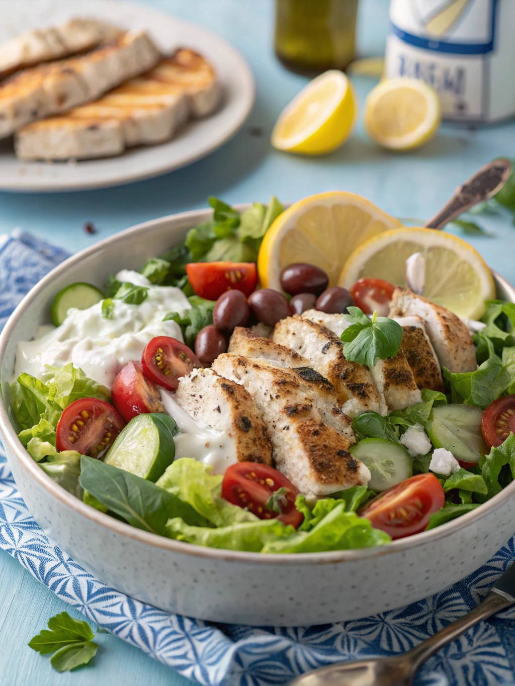 Mediterranean Delight: Tzatziki Chicken Salad
