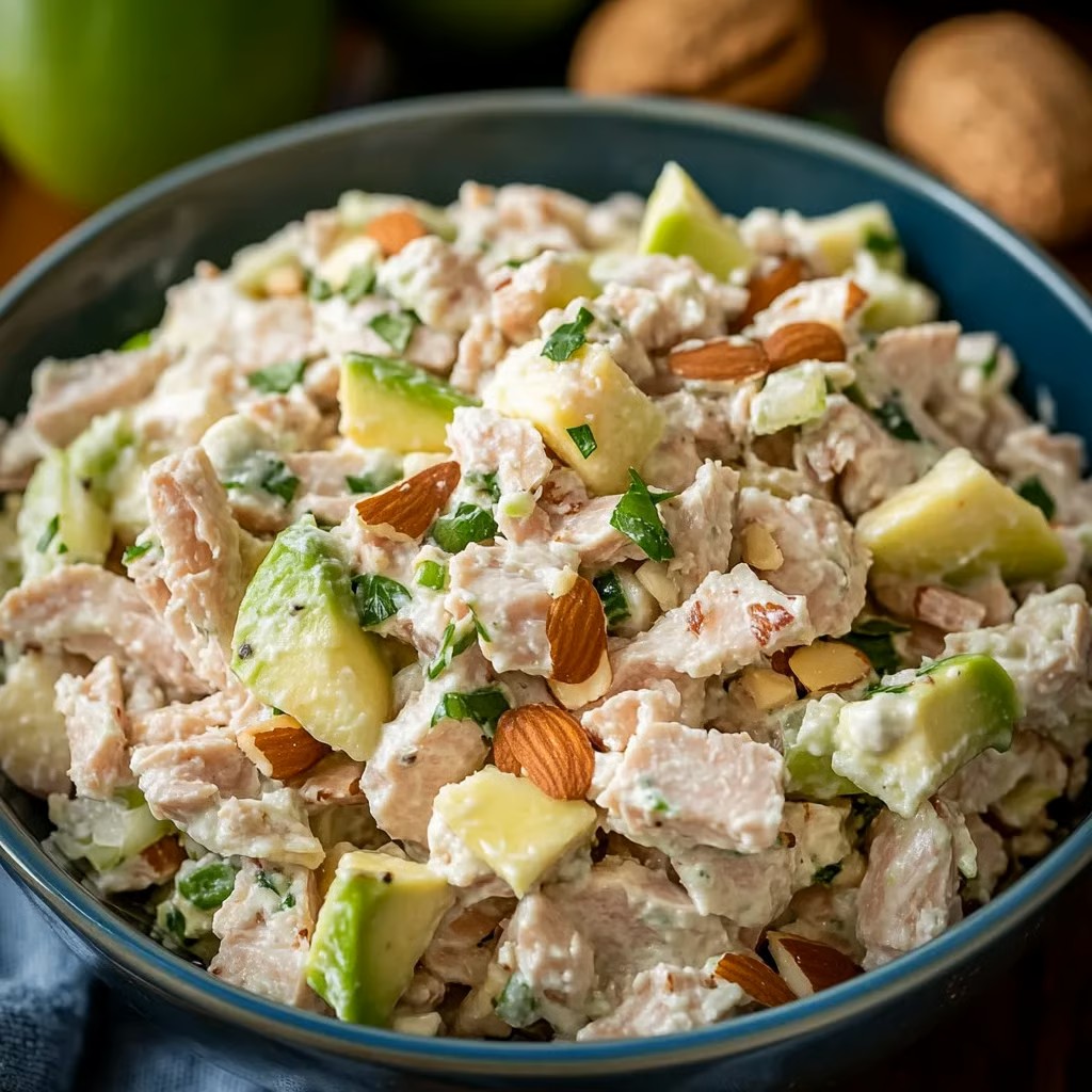 Fresh Apple Tuna Salad with Avocado and Nuts