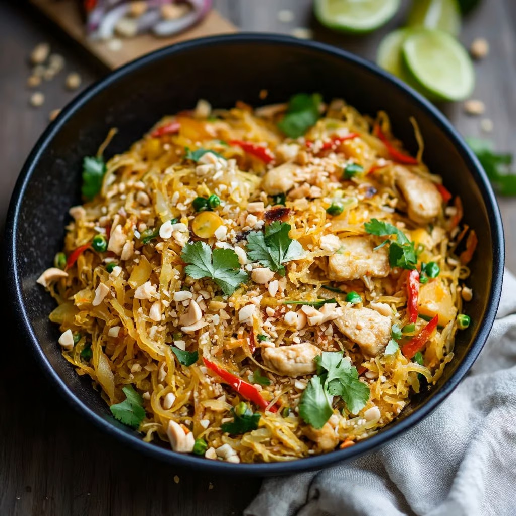 Easy Spaghetti Squash Pad Thai