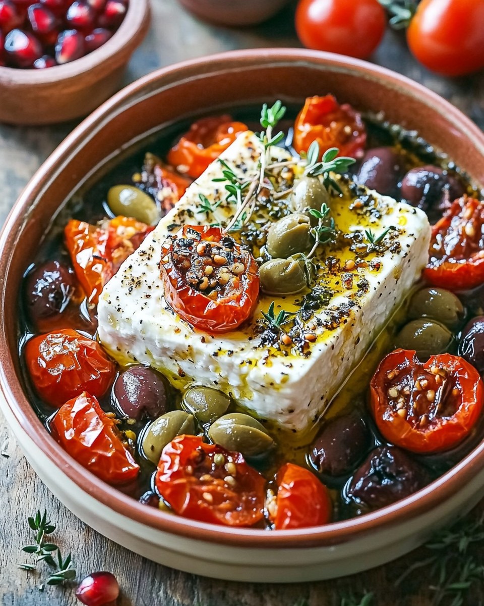 Mediterranean Baked Feta Appetizer