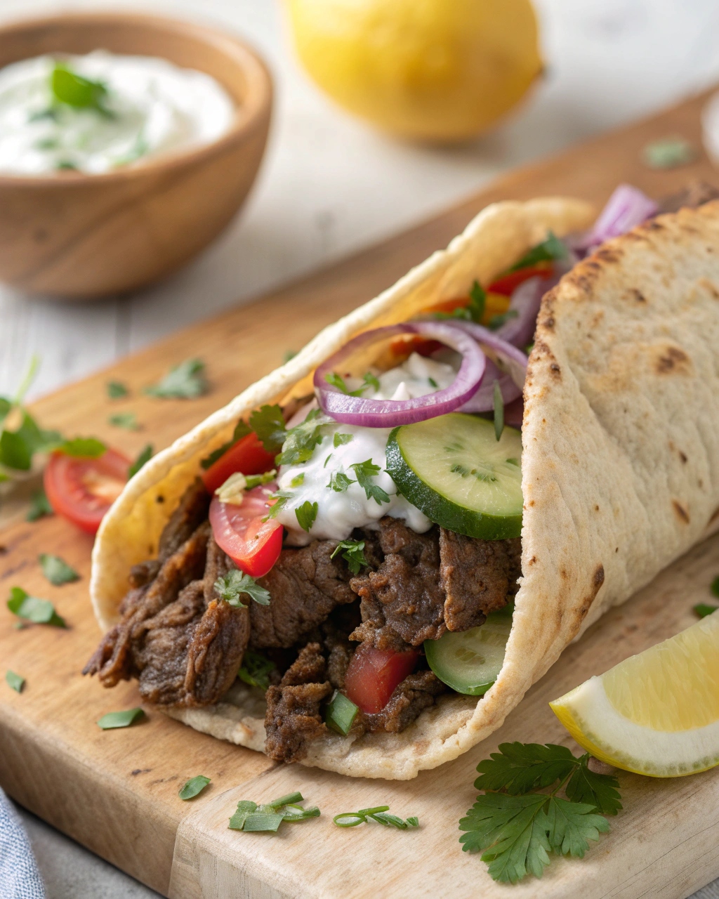 Slow Cooker Beef Gyros