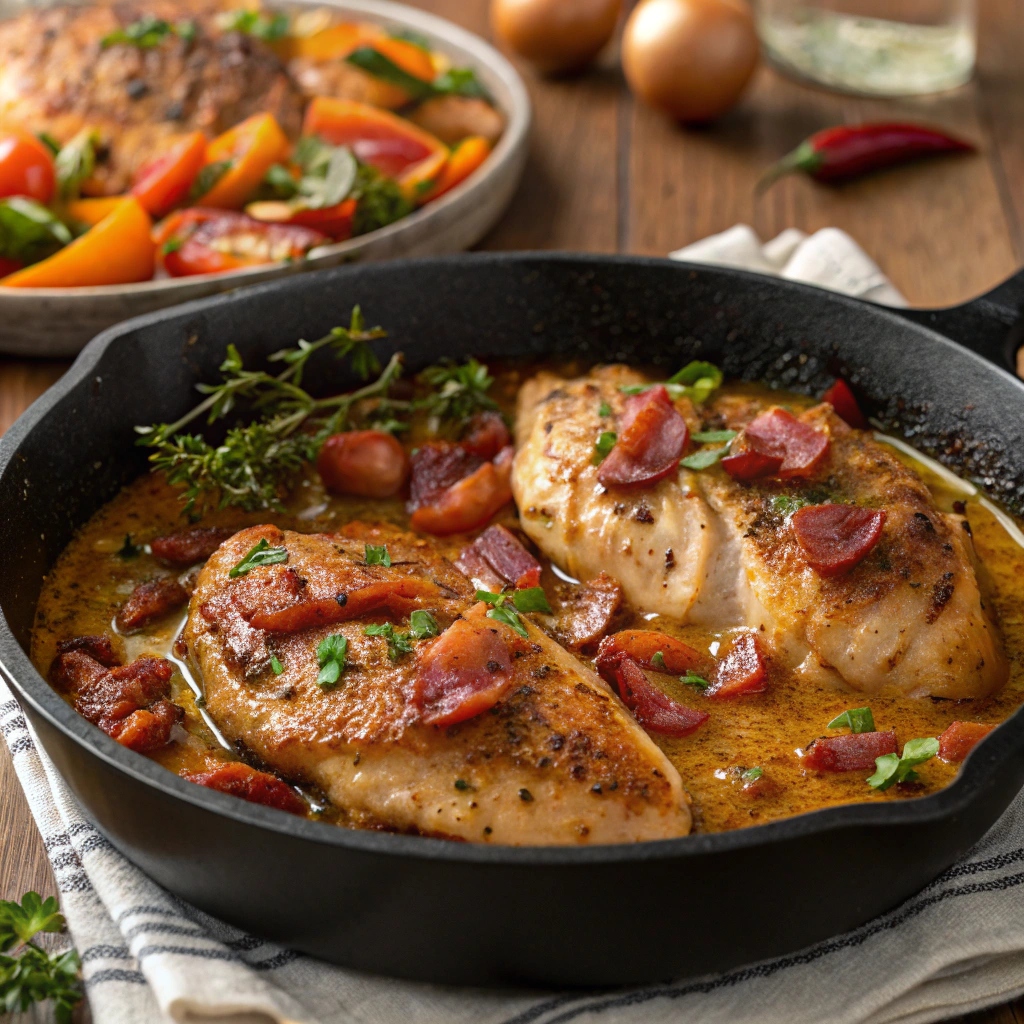 Bacon Butter Chicken Skillet