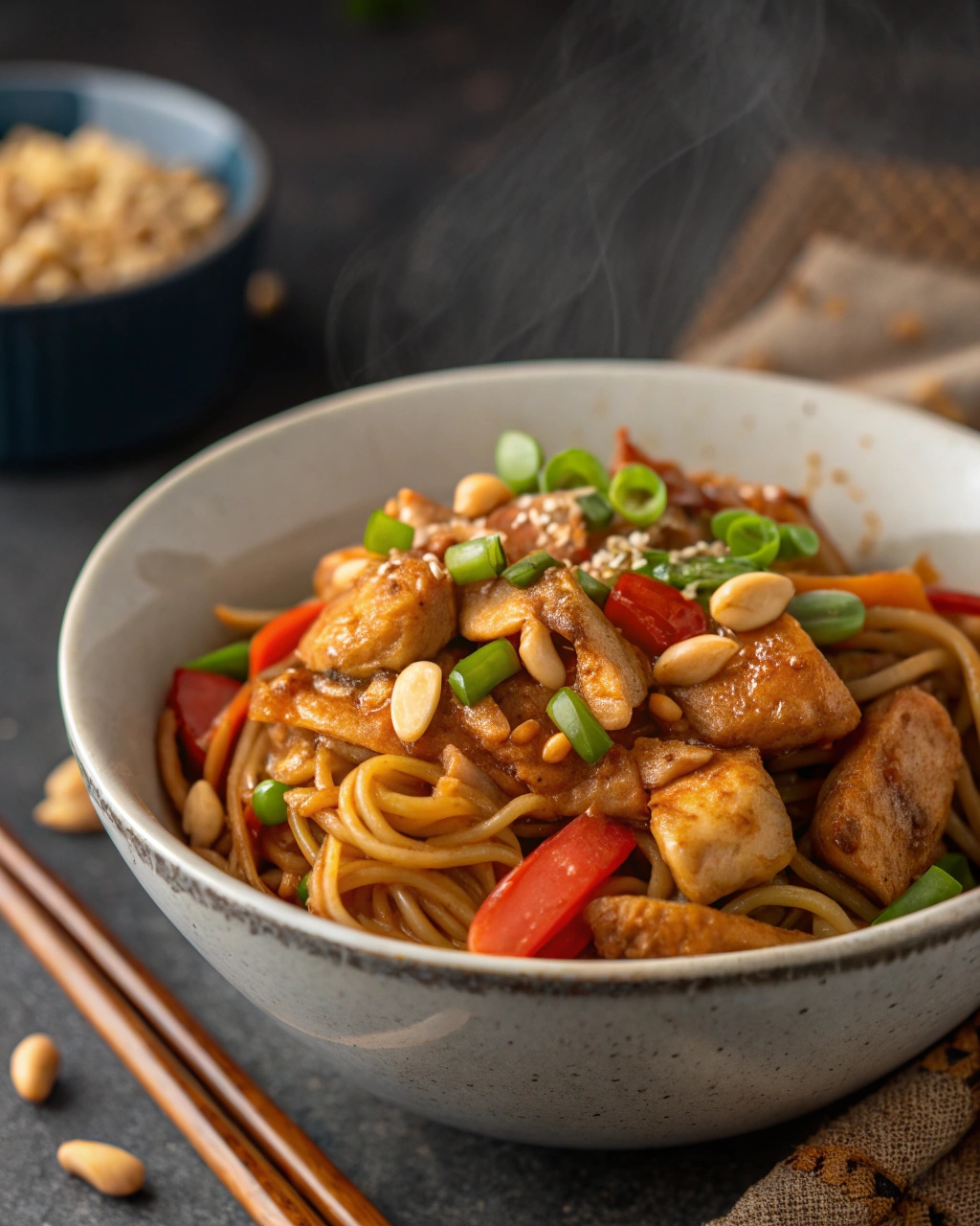 Kung Pao Chicken Noodles