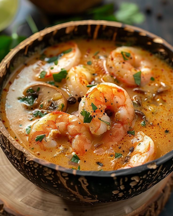 Coconut Shrimp Soup (Tom Kha Goong)